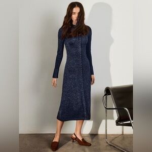 Rachel Pally, holiday dress in navy, small